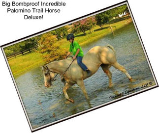 Big Bombproof Incredible Palomino Trail Horse Deluxe!
