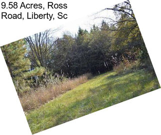 9.58 Acres, Ross Road, Liberty, Sc