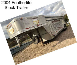 2004 Featherlite Stock Trailer