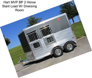 Hart MVP BP 2 Horse Slant Load W/ Dressing Room