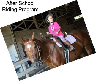 After School Riding Program