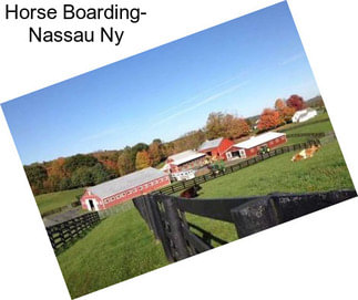 Horse Boarding- Nassau Ny