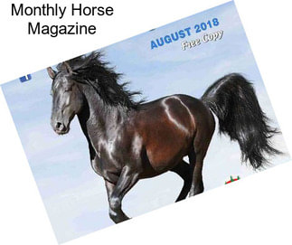 Monthly Horse Magazine