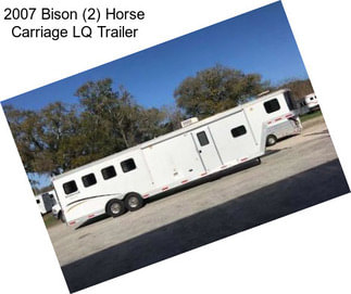 2007 Bison (2) Horse Carriage LQ Trailer