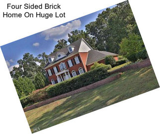 Four Sided Brick Home On Huge Lot