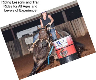 Riding Lessons and Trail Rides for All Ages and Levels of Experience