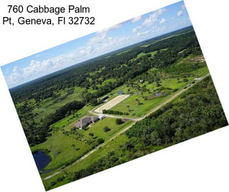 760 Cabbage Palm Pt, Geneva, Fl 32732