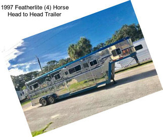 1997 Featherlite (4) Horse Head to Head Trailer