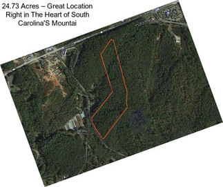 24.73 Acres – Great Location Right in The Heart of South Carolina\'S Mountai