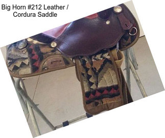 Big Horn #212 Leather / Cordura Saddle