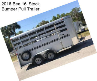 2016 Bee 16\' Stock Bumper Pull Trailer