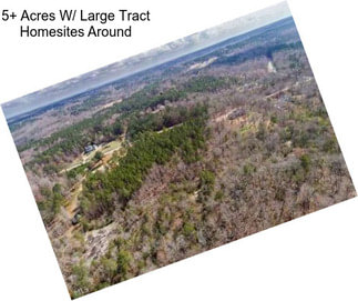 5+ Acres W/ Large Tract Homesites Around