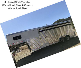 4 Horse Stock/Combo Warmblood Sizeck/Combo Warmblood Size