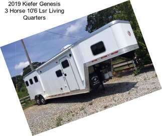 2019 Kiefer Genesis 3 Horse 10\'6 Lsr Living Quarters