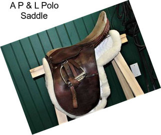 A P & L Polo Saddle