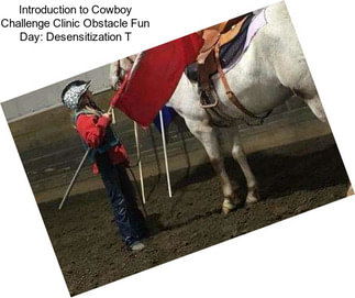 Introduction to Cowboy Challenge Clinic Obstacle Fun Day: Desensitization T