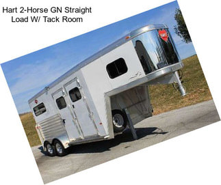 Hart 2-Horse GN Straight Load W/ Tack Room