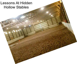Lessons At Hidden Hollow Stables