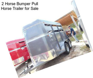 2 Horse Bumper Pull Horse Trailer for Sale