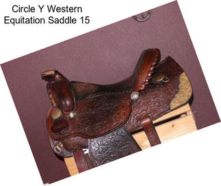Circle Y Western Equitation Saddle 15\