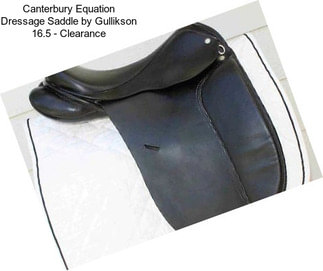 Canterbury Equation Dressage Saddle by Gullikson 16.5\