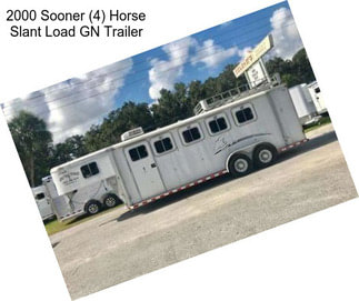 2000 Sooner (4) Horse Slant Load GN Trailer