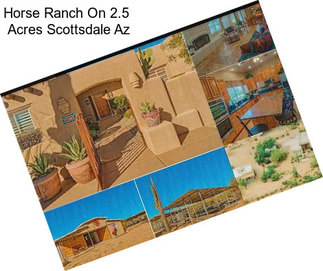 Horse Ranch On 2.5  Acres Scottsdale Az