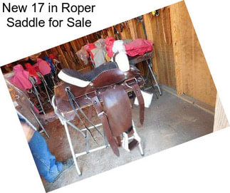 New 17 in Roper Saddle for Sale