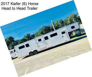 2017 Kiefer (6) Horse Head to Head Trailer