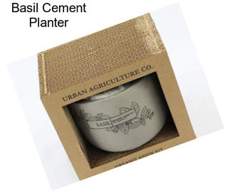 Basil Cement Planter