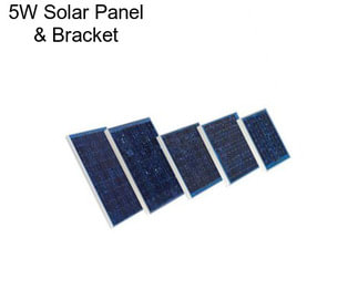 5W Solar Panel & Bracket