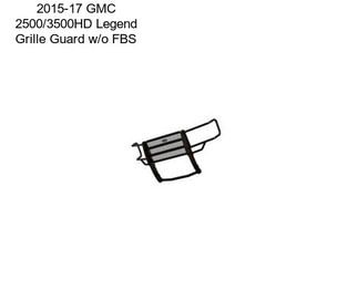 2015-17 GMC 2500/3500HD Legend Grille Guard w/o FBS