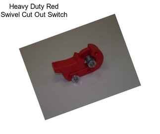 Heavy Duty Red Swivel Cut Out Switch