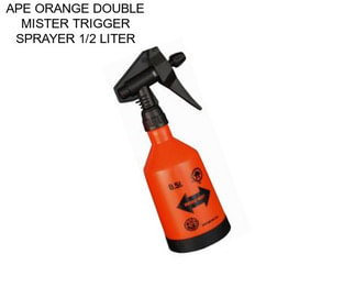 APE ORANGE DOUBLE MISTER TRIGGER SPRAYER 1/2 LITER