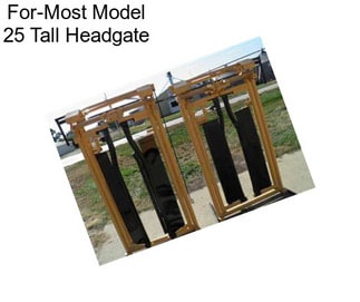 For-Most Model 25 Tall Headgate