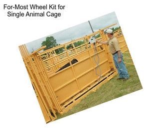 For-Most Wheel Kit for Single Animal Cage