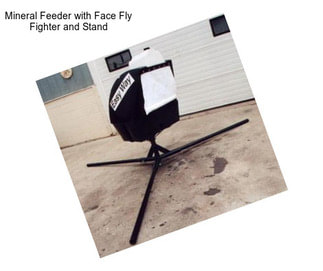 Mineral Feeder with Face Fly Fighter and Stand