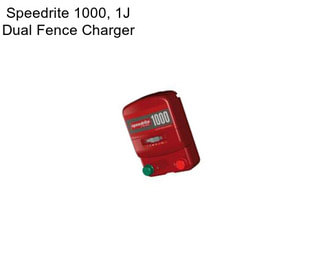 Speedrite 1000, 1J Dual Fence Charger