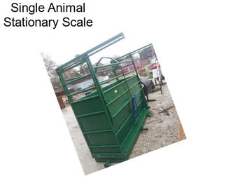 Single Animal Stationary Scale