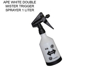 APE WHITE DOUBLE MISTER TRIGGER SPRAYER 1 LITER