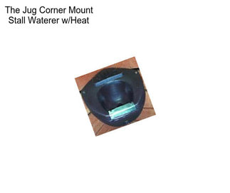 The Jug Corner Mount Stall Waterer w/Heat