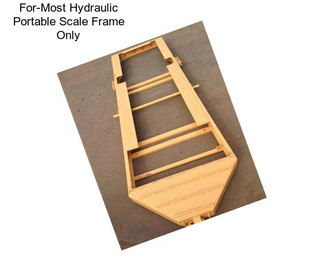 For-Most Hydraulic Portable Scale Frame Only