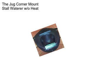 The Jug Corner Mount Stall Waterer w/o Heat