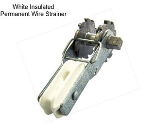 White Insulated Permanent Wire Strainer