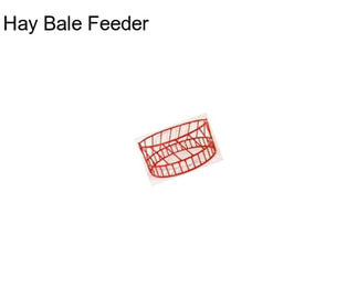 Hay Bale Feeder