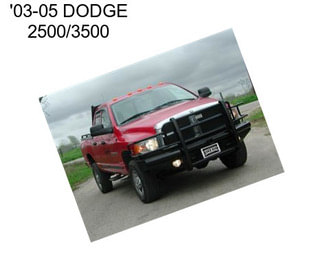 \'03-05 DODGE 2500/3500