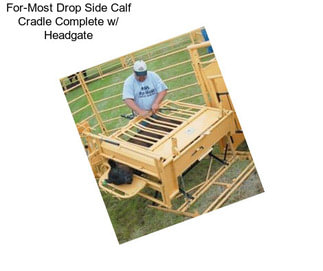 For-Most Drop Side Calf Cradle Complete w/ Headgate