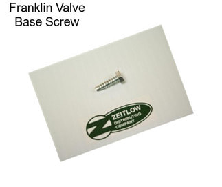 Franklin Valve Base Screw