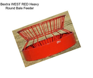 Bextra WEST RED Heavy Round Bale Feeder