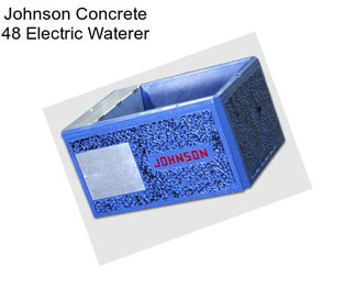 Johnson Concrete 48\